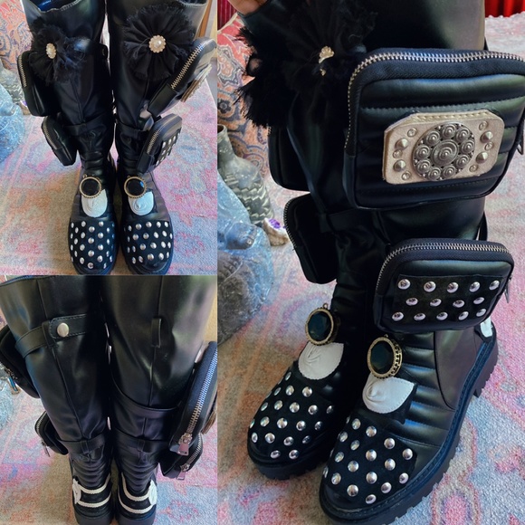 Customed Moto Combat Boots